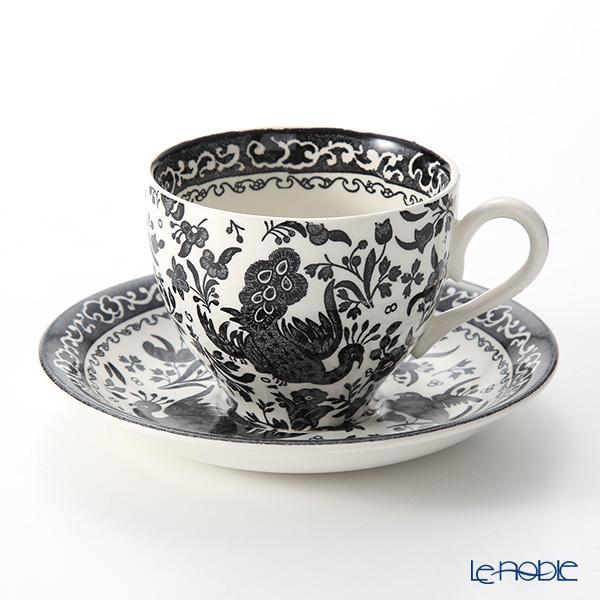 バーレイ ブラックリーガルピーコック ティーカップ＆ソーサー 210ml アフタヌーンティー