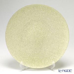 IVV イタリア製 ガラスプレート 皿 HELIX(ヘリックス) 31cm ゴールド