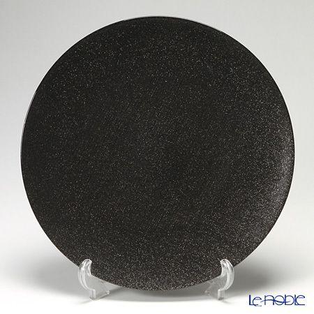 Vetro Felice ヴェトロ フェリーチェ グリッター プレート 35cm ダークグレイ 皿