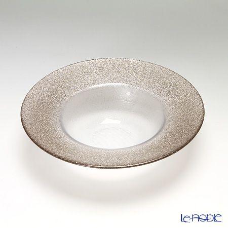 Vetro Felice ヴェトロ フェリーチェ グリッター リムボウル 19.5cm ジンジャー＆...