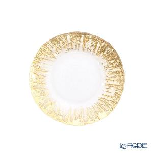 IVV イタリア製 ガラスプレート 皿 HELIX(ヘリックス) 31cm ゴールド