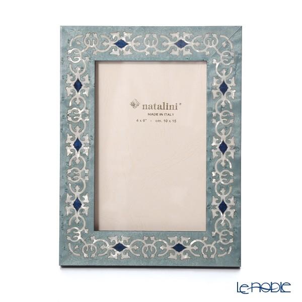 ナタリーニ 象嵌フォトフレーム 10×15cm MARRAKECH ブルー 写真立て