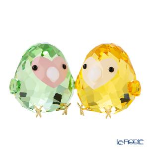 スワロフスキー Love Bird Couple SW5644844 23SS グリーン＆イエロー｜le-noble