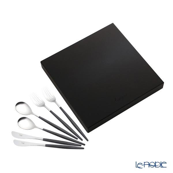 正規販売代理店 クチポール ミオ MIO ブラック／シルバー テーブル6点セット マット仕上げ  お...