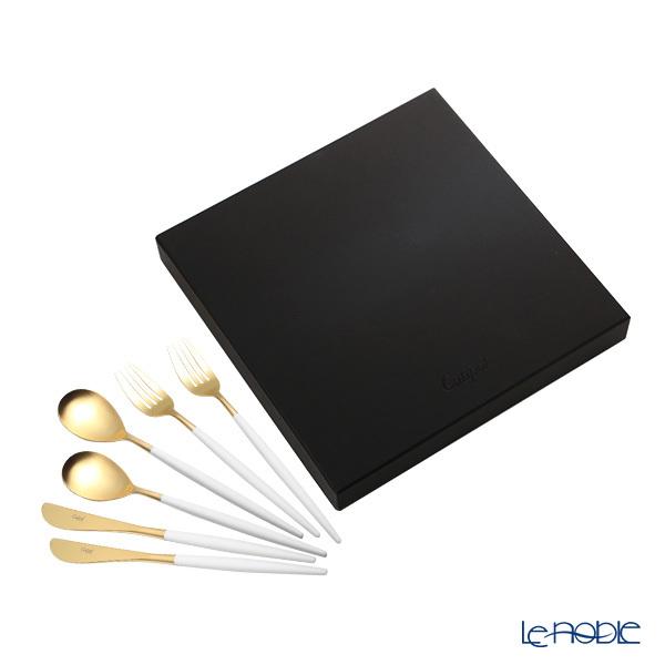 正規販売代理店 クチポール ミオ MIO ホワイト／ゴールド テーブル6点セット マット仕上げ  お...