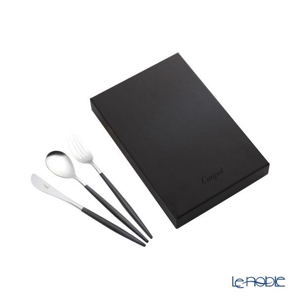 正規販売代理店 クチポール ミオ MIO ブラック／シルバー テーブル3点セット マット仕上げ  お...