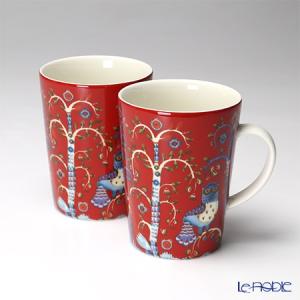 タイカ 並行輸入品 イッタラ iittala ブルー＆レッド 2人用 マグ