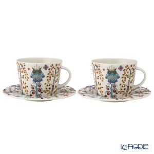 並行輸入品 イッタラ(iittala) タイカ ホワイト ティーカップ＆ソーサー 300ml ペア 1075820 北欧
