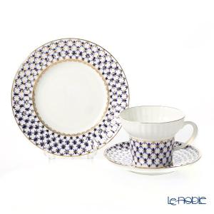 ロシア食器 インペリアル ポーセリン コバルトネット 6人用セット ウエイブ Www Stikombanyuwangi Ac Id