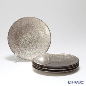 ヘリックス　31センチプレート（ブロンズ） IVV イタリア製 ガラスプレート 皿 HELIX(ヘリックス) 31cm