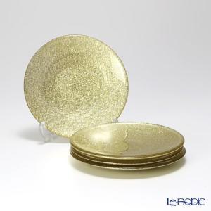 IVV イタリア製 ガラスプレート 皿 HELIX(ヘリックス) 31cm ゴールド
