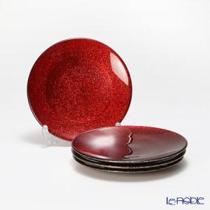 IVV イタリア製 ガラスプレート 皿 HELIX ヘリックス 31cm シルバー