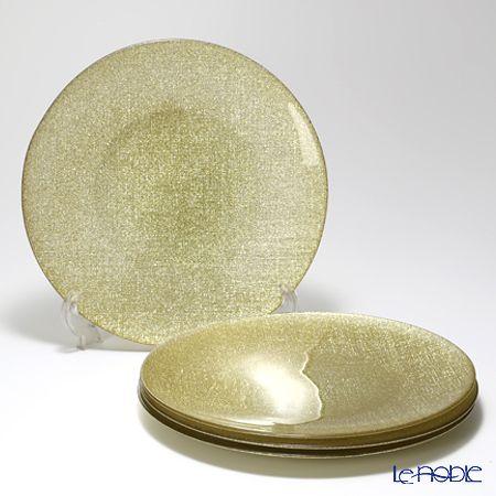 Vetro Felice ヴェトロ フェリーチェ グリッター プレート 28cm ニューゴールド 4...