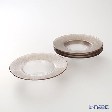 Vetro Felice ヴェトロ フェリーチェ グリッター リムボウル 19.5cm ジンジャー＆...