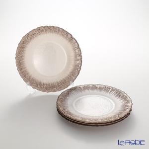 IVV イタリア製 ガラスプレート 皿 HELIX ヘリックス 31cm シルバー