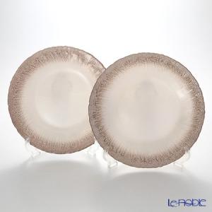 IVV イタリア製 ガラスプレート 皿 HELIX ヘリックス 31cm シルバー