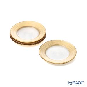 IVV イタリア製 ガラスプレート 皿 HELIX(ヘリックス) 31cm ゴールド