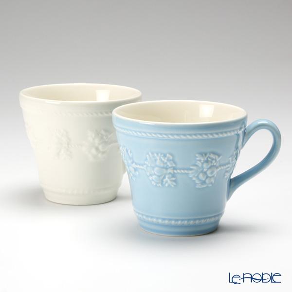 ウェッジウッド フェスティビティ マグ 350ml(ブルー＆アイボリー) ペア Wedgwood