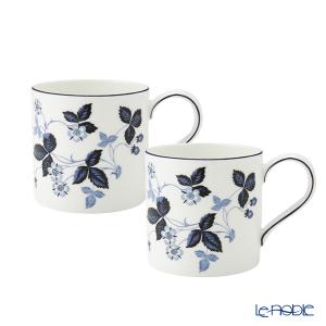 並行輸入品 ウェッジウッド(Wedgwood) ストロベリーインクブルー マグカップ 350ml ペア