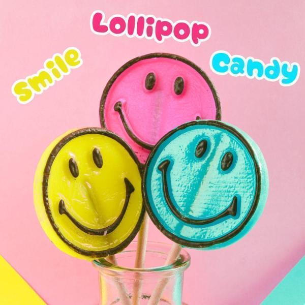 スマイリー ロングスティック キャンディ キャンディー スマイル 正規品 ハッピー ニコちゃん 飴 ...