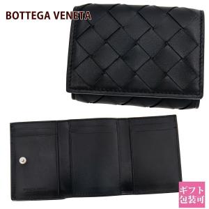 ボッテガ 財布 メンズ 正規品 卒業祝い 就職祝い BOTTEGA VENETA 財布 メンズ レディース 三つ折り財布 ボッテガ 財布ブラック 609285 VCPP2 8803｜バッグ 財布のプルミエール