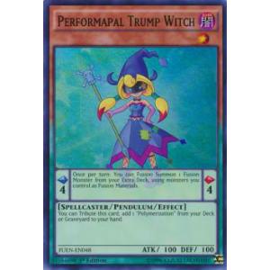 遊戯王 FUEN-EN048 EMトランプ・ウィッチ(英語版 1st Edition スーパーレア)...