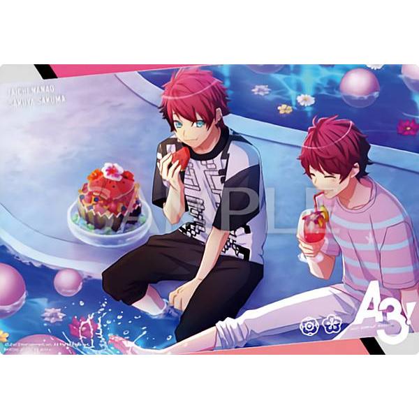 【七尾太一&amp;佐久間咲也】 A3! クリアビジュアルポスター2