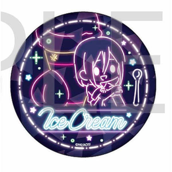 【ヒストリア・レイス】 ホログラム缶バッジ(65mm) 進撃の巨人 01 アイスの日Ver.(ネオン...