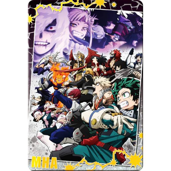 【[箔押し仕様] No.23 ヒーローVSヴィラン  (ビジュアルレアカード) 】 TVアニメ「僕の...