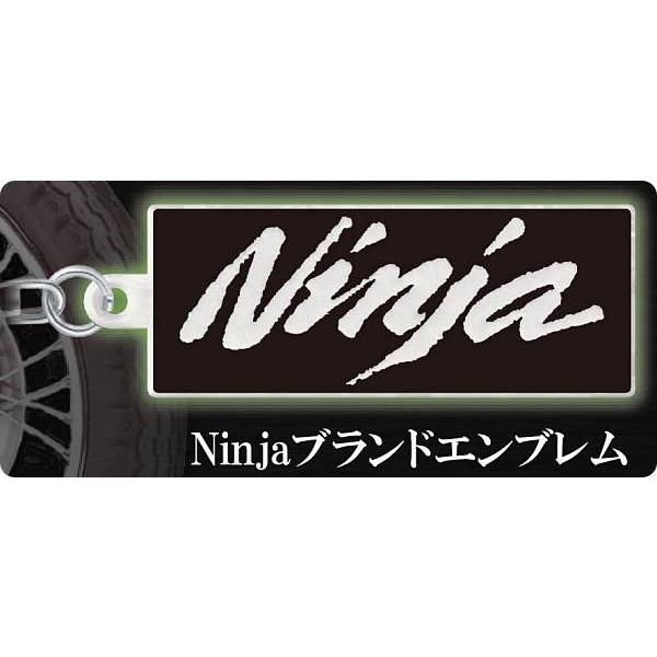 【Ninjaブランドエンブレム】Kawasakiモーターサイクルエンブレム メタルキーホルダー