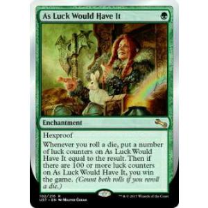 マジックザギャザリング英語版 MTG UST EN 102 As Luck Would Have I...