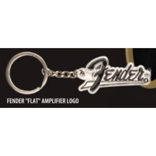 【FENDER "FLAT" AMPLIFIER LOGO】Fender ロゴメタルキーリング Pa...