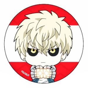 戦慄のタツマキ】 缶バッジ ワンパンマン 03 ミニキャラ : トレカ