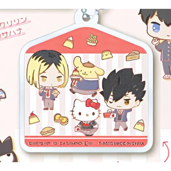 【狐爪研磨・ポムポムプリン 黒尾鉄朗・ハローキティ】 ハイキュー!!×サンリオキャラクターズ アクリ...