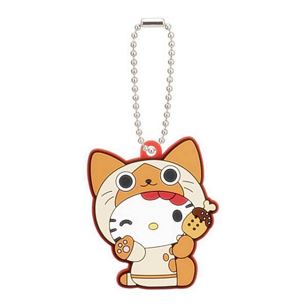【アイルー×ハローキティ】モンスターハンター × サンリオキャラクターズ カプセルラバーマスコット