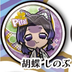 鬼滅の刃 胡蝶しのぶ アクリルスタンド 缶バッジ キービジュアル缶バッジ第4弾 鬼滅の刃 螺鈿風シリーズ アクリルスタンド Vol.4 胡蝶しのぶ