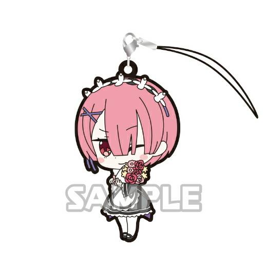 【ラム（花束）】 Re:ゼロから始める異世界生活 ラムとレムがいっぱいカプセルラバーストラップ Vo...
