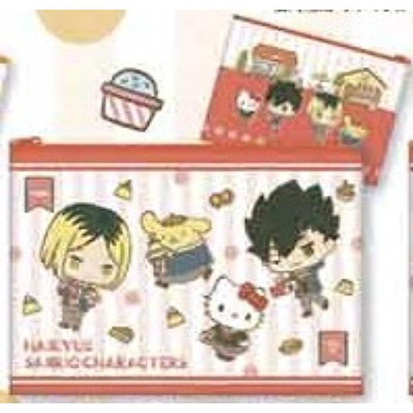 【孤爪研磨・ポムポムプリン/黒尾鉄朗・ハローキティ】ハイキュー!!×サンリオキャラクターズ ポーチで...