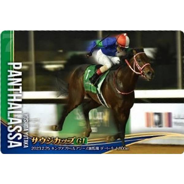 【No.4-022 パンサラッサ サウジカップ(GI)】サラブレッドホースコレクション ツインウエハ...