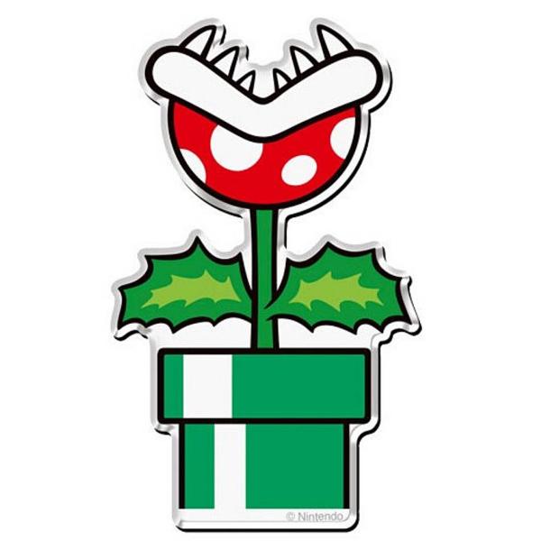 【パックンフラワー/メモカード：1枚】スーパーマリオ キャラマグネッツ ※メモの種類はランダムです。