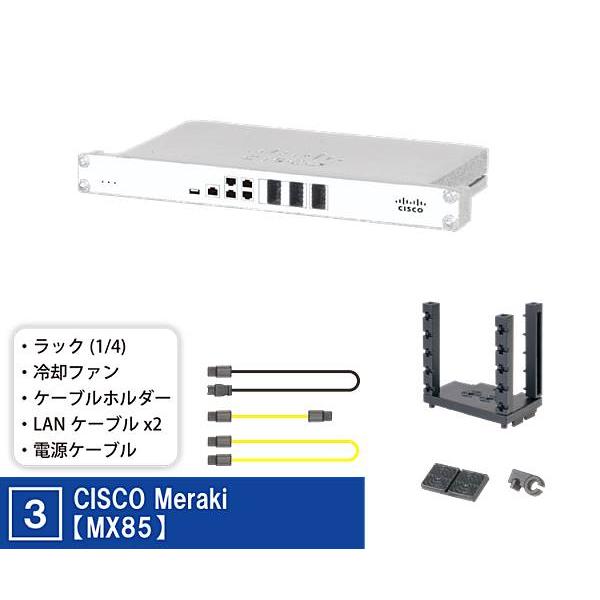 【＜３＞CISCO Meraki【MX85】】ネットワーク機器メーカー監修 手のひらネットワーク機器...