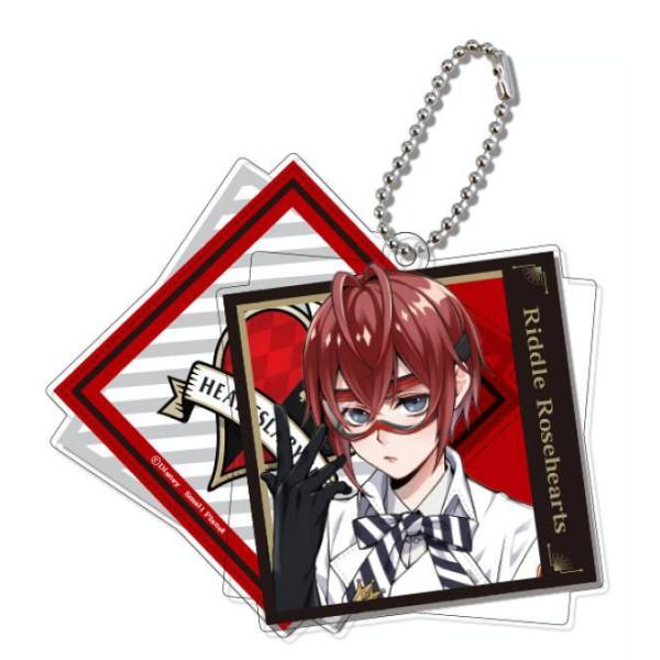 【リドル・ローズハート】 ディズニー ツイステッドワンダーランド トレーディングスライドキーホルダー...