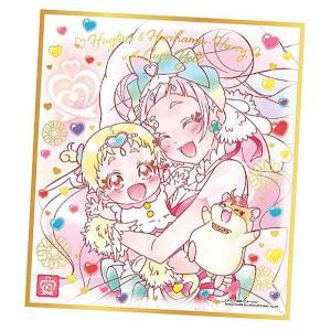 【[箔押し] No.07 はぐたん＆ハリハム・ハリー with キュアエール(マザーハートスタイル)】 プリキュア 色紙ART5