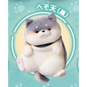 【へそ天(黒)】むちむちわんこ