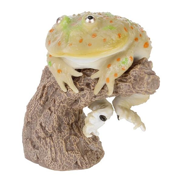 【バジェットガエル（ダークグリーン）】 いきもの大図鑑 指まきコレクション ツノガエルとアメフクラガ...