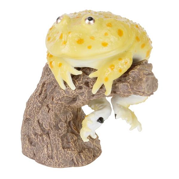 【バジェットガエル（イエロー）】 いきもの大図鑑 指まきコレクション ツノガエルとアメフクラガエルと...