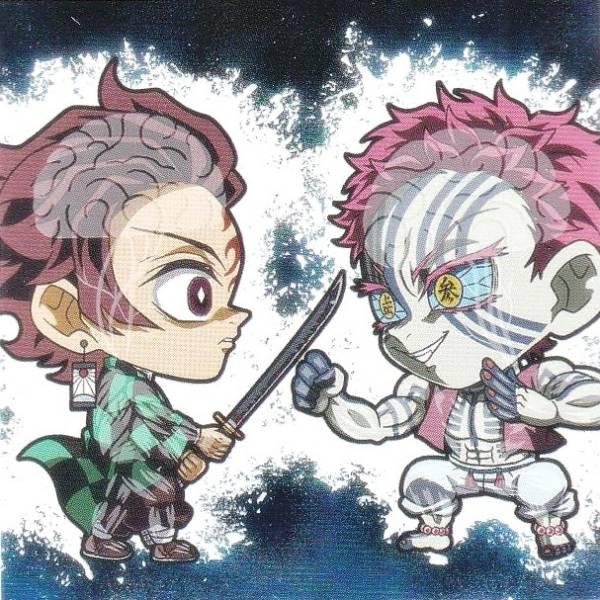 【[箔押し仕様] 鬼滅14-34 竈門炭治郎＆猗窩座 (☆☆☆☆ シークレット)】にふぉるめーしょん...