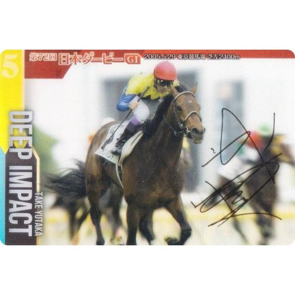 【[金色箔押し仕様] No.3-002.ディープインパクト 第72回東京優駿GI】サラブレッドホース...
