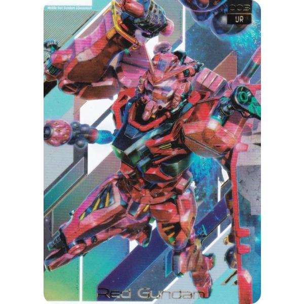 【[金色箔押し] 003 赤いガンダム (UR ウルトラレア) 】 ガンダム GUNDAM CARD...