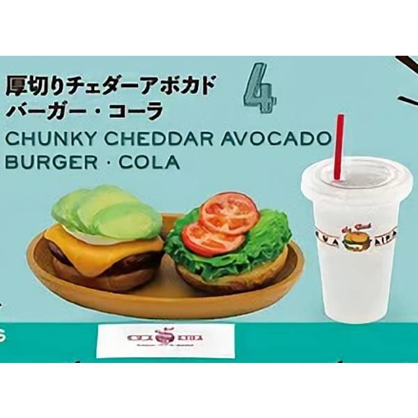 【厚切りチェダーアボカドバーガー・コーラ】クアアイナ ミニチュアコレクション